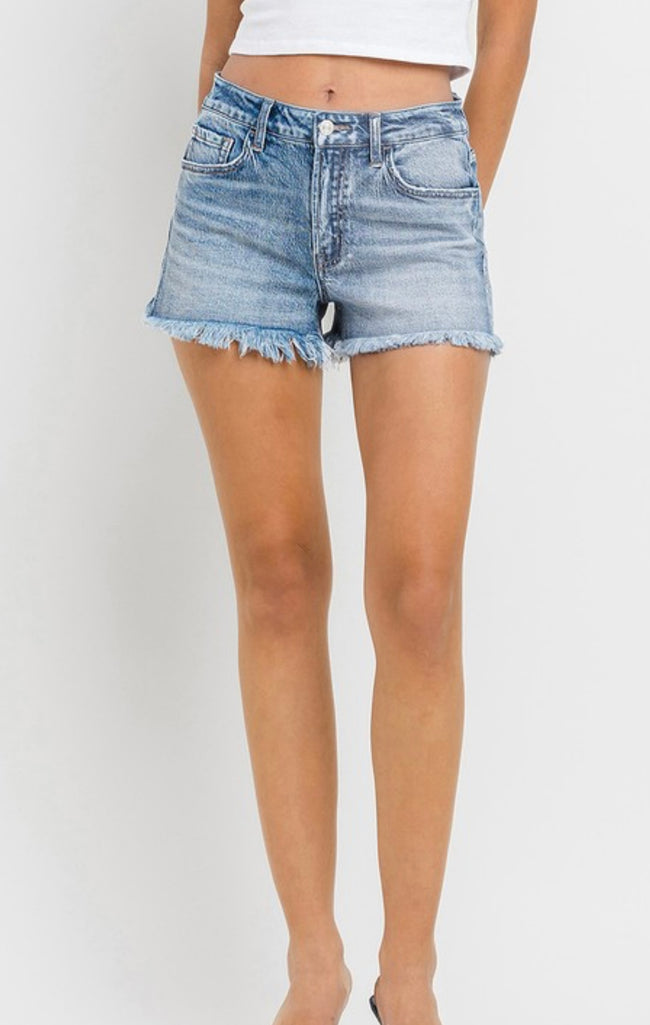 Frayed Up Denim Shorts