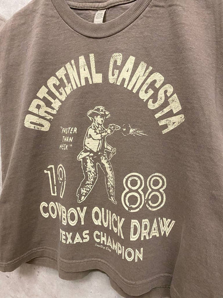 Original Gangsta Boxy Crop Tee