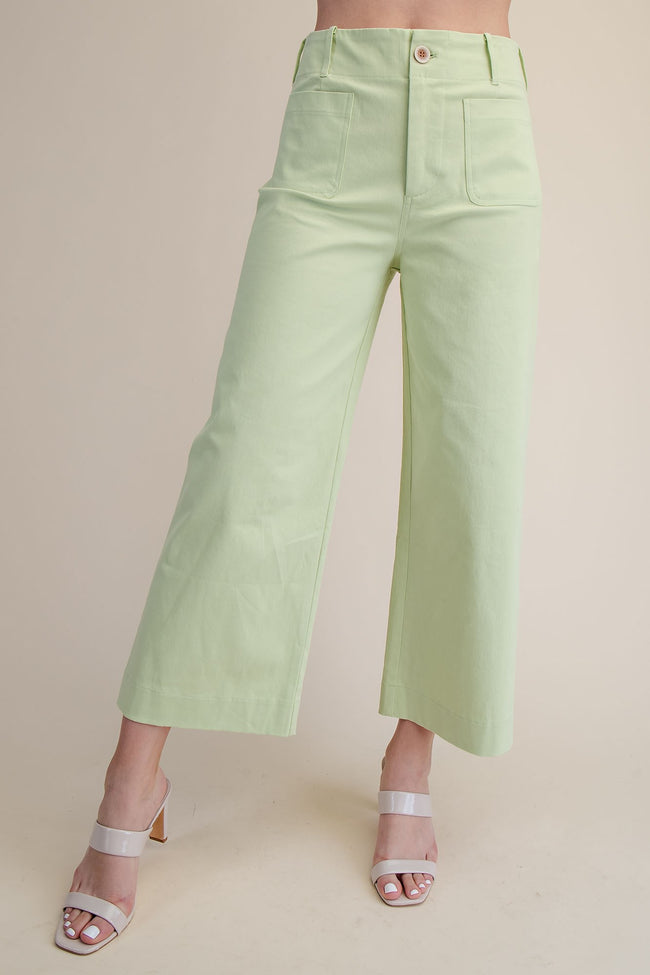 Colette Cropped Wide-Leg Pants