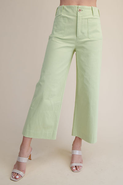 Colette Cropped Wide-Leg Pants