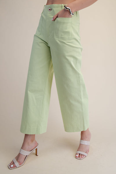 Colette Cropped Wide-Leg Pants