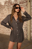 Late Nights Shirt Romper