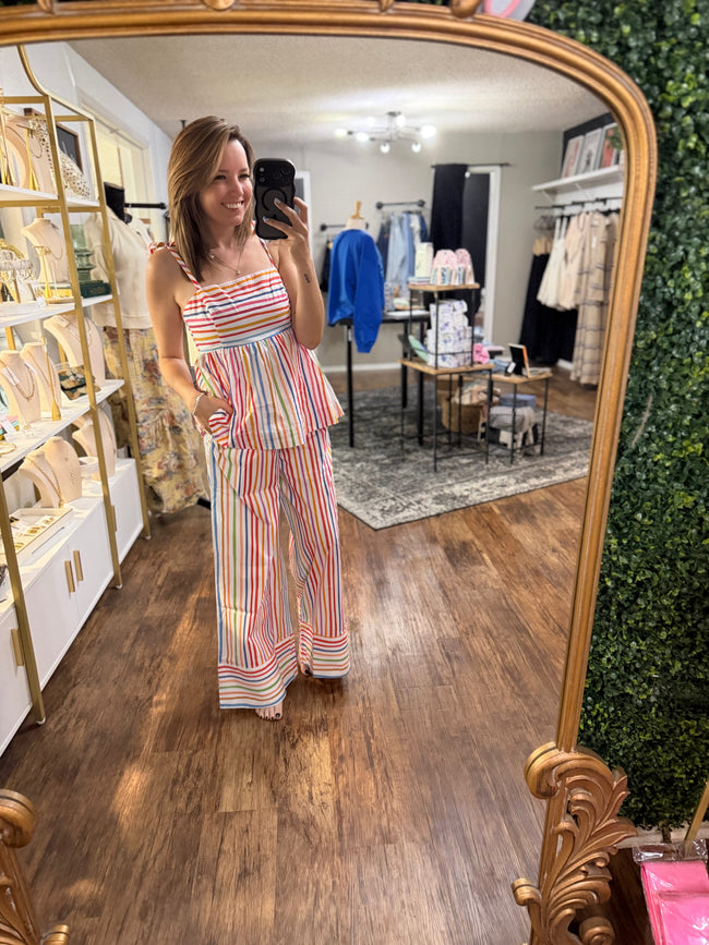 Sweet Like Candy Striped Set