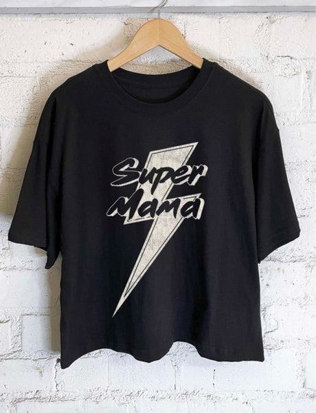 Super Mama Cropped Tee