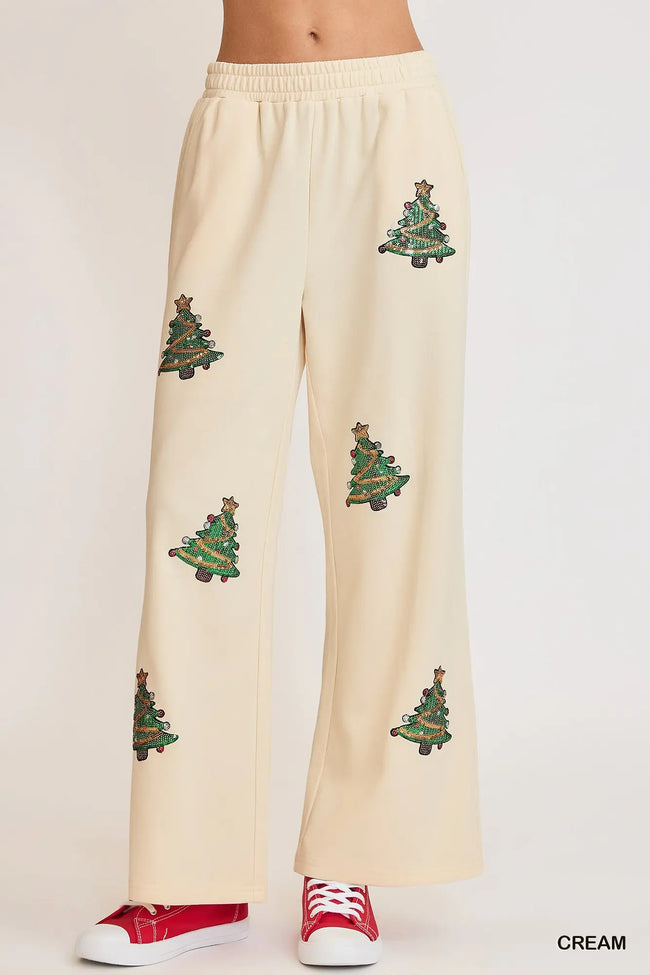 Christmas Tree Sequin Pants