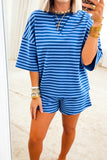 Little Blue Striped Set