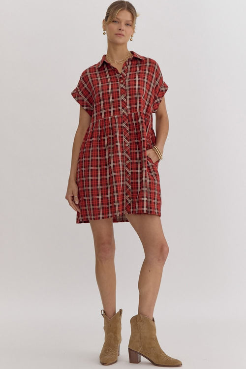 Christmas Plaid Dress