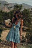Denim Dreams Ruffled Romper