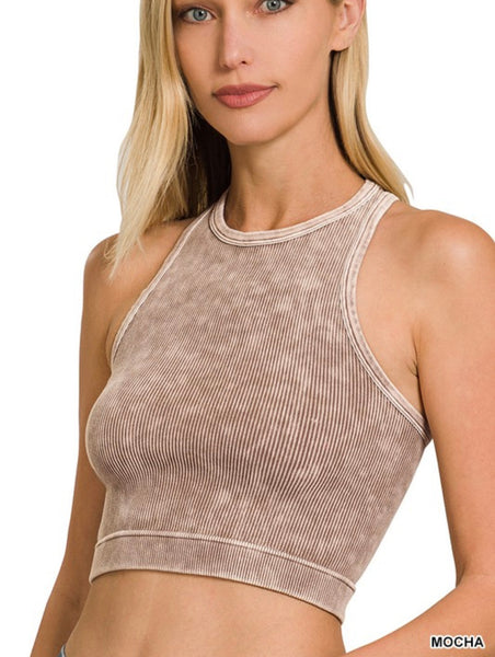 Livin Life Ribbed Crop Top