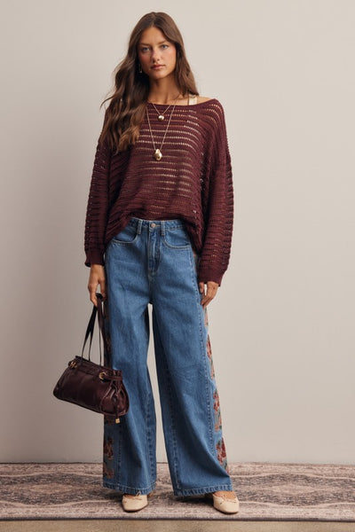 Vintage Romance Embroidered Jeans