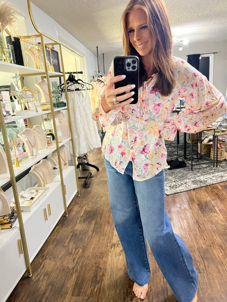 Pretty in Floral Top
