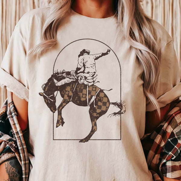 Bronco Check Cowboy Tee