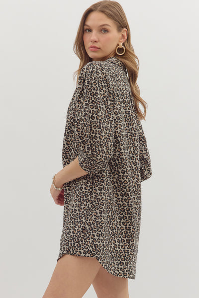 Move with Me Leopard Dress