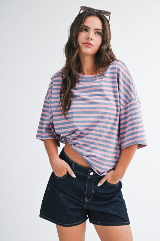 Boyfriend Striped Tee