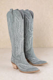 BLUE FOR YOU WESTERN EMBROIDERED BOOTS