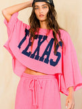 Texas Oversized Crop Sweatshirt