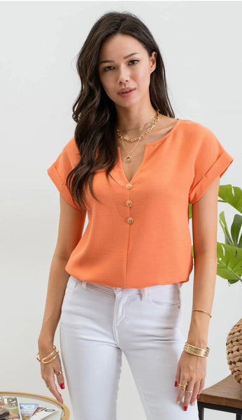 Summer Orange Top