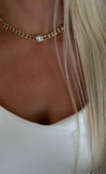 Centered Diamond Chain Necklace
