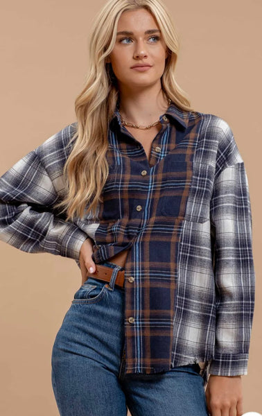 Plaid Dreams Top