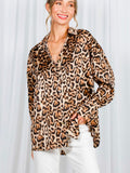 Leopard Satin Top