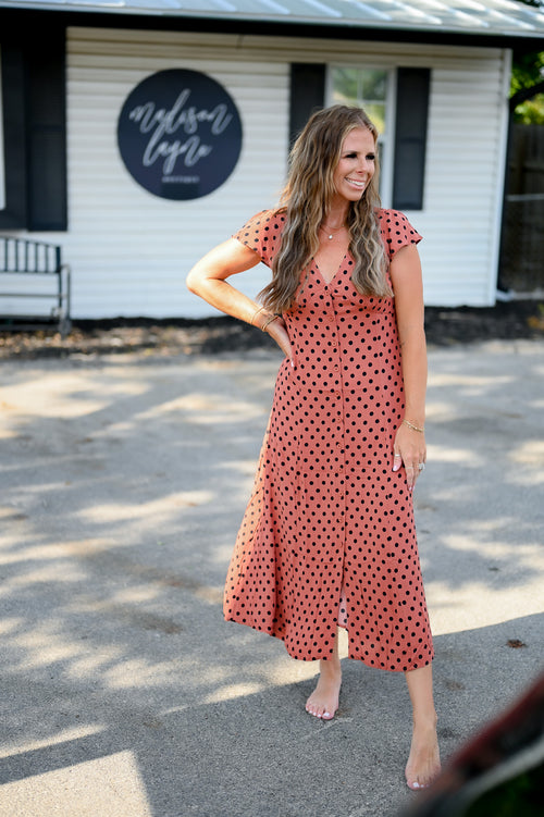 Ember Dreams MIDI Dress