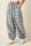 Blue Over You Plaid Joggers