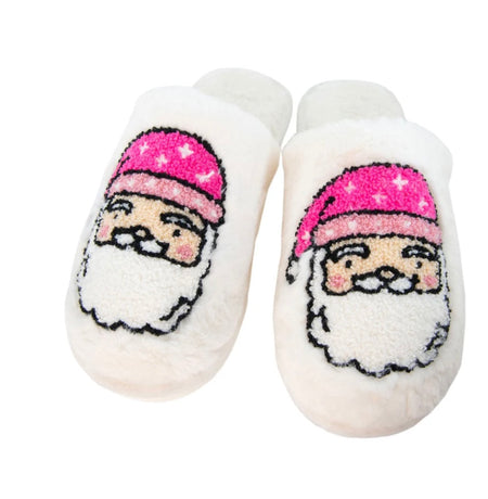 Santa Check Slippers