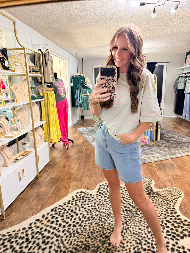 Boyfriend Striped Tee Round 3