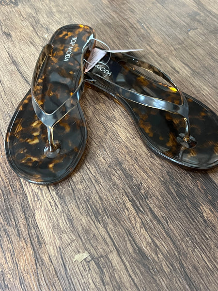 Tortoise Jelly Flip Flops