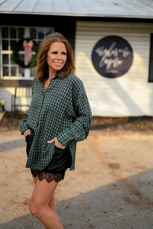 Balsam Plaid Top
