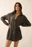 Late Nights Shirt Romper