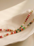 Boho Color Beaded Necklace