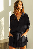 Pleated Black Set