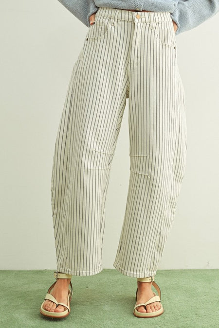 Washed Denim Pants