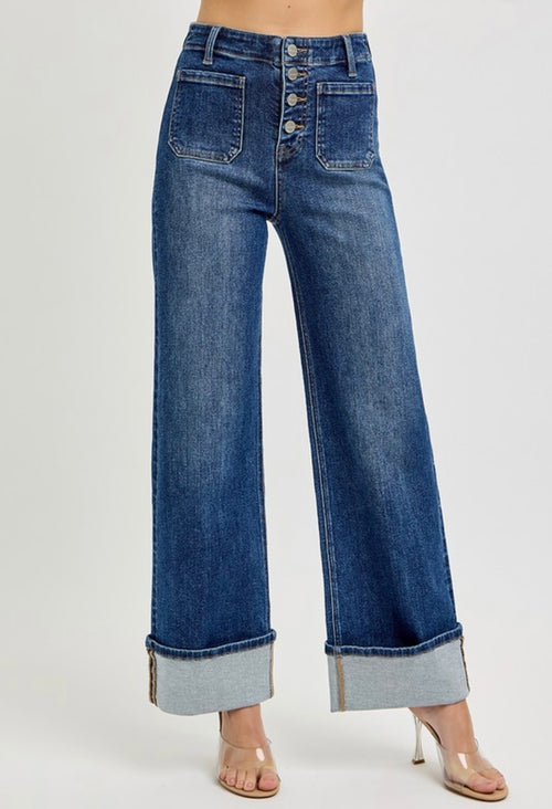 Cuffed Ankle Jeans
