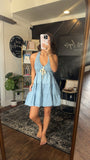Denim Dreams Ruffled Romper