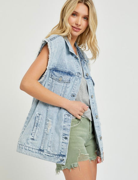 Boyfriend Denim Vest