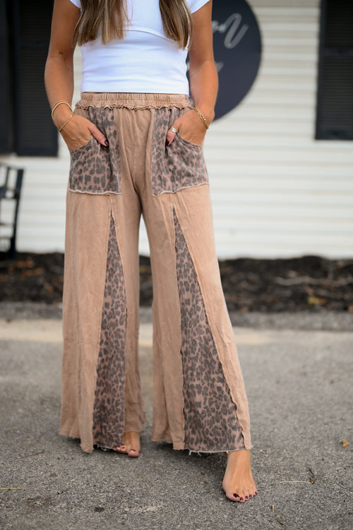 Leopard Flare Comfy Pants