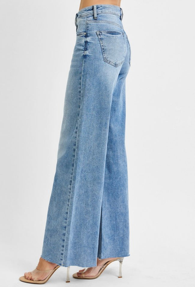 Tummy Control Palazzo Jeans