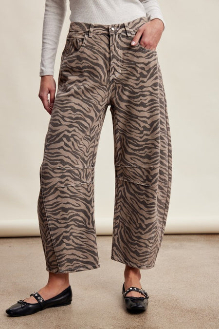 Washed Denim Pants