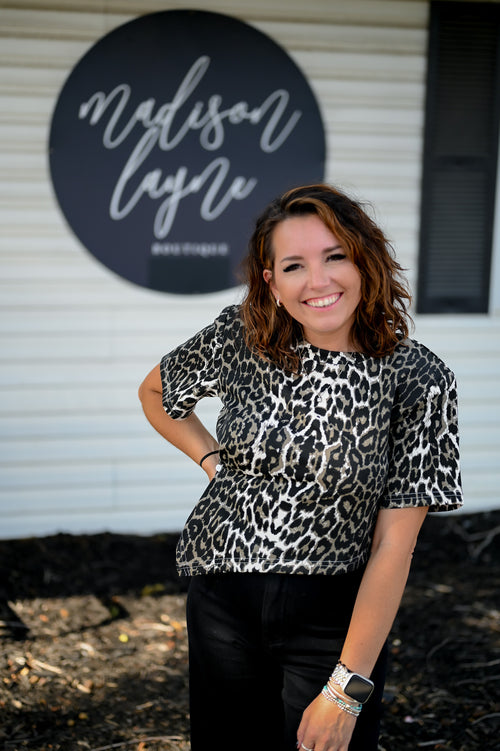 Detailed Leopard Top