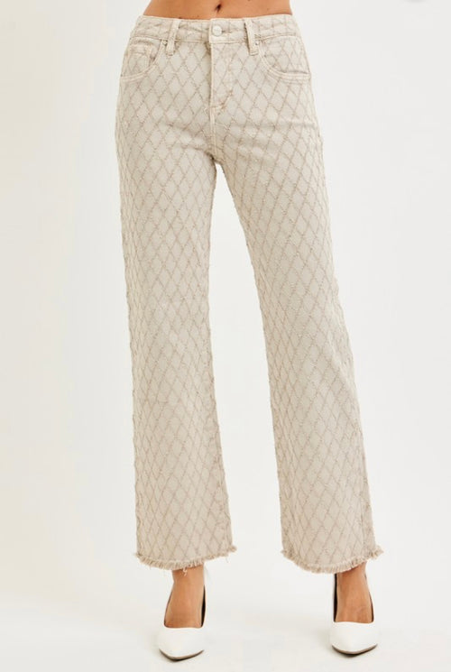 In Love Textured Jeans