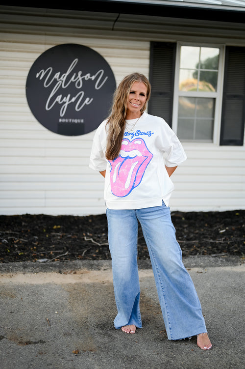 Peace Out Summer Rolling Stones Tee