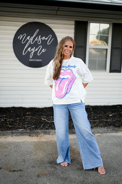 Peace Out Summer Rolling Stones Tee