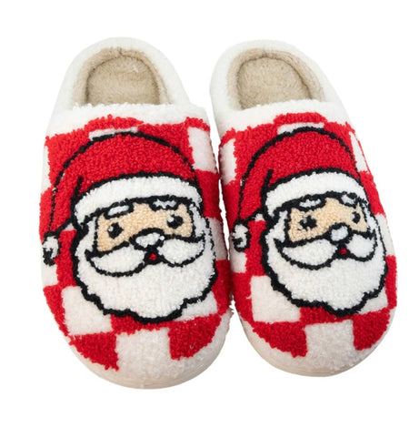 Pink Santa Slippers