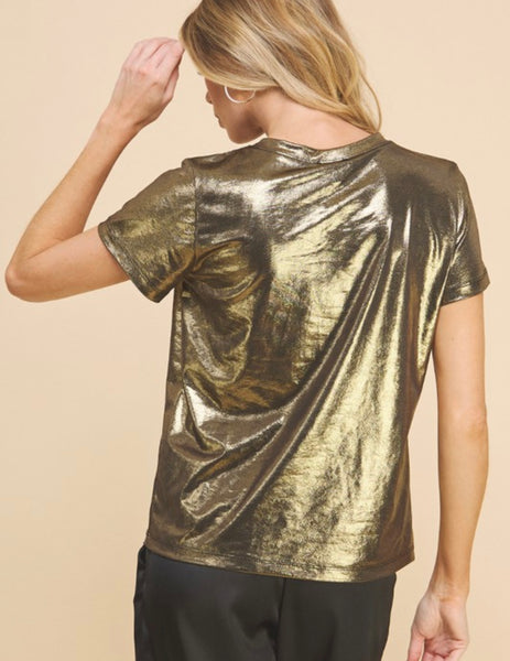 Basic Metallic Top