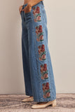 Vintage Romance Embroidered Jeans