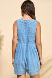 Pleated Romper