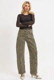 Leopard Barrel Jeans