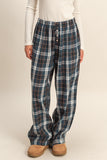 Navy Plaid Pants
